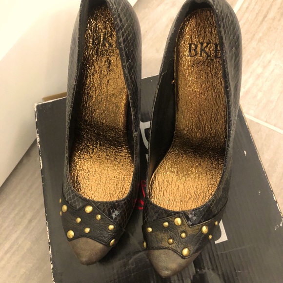BKE Snakeskin platform pumps - Picture 2 of 6